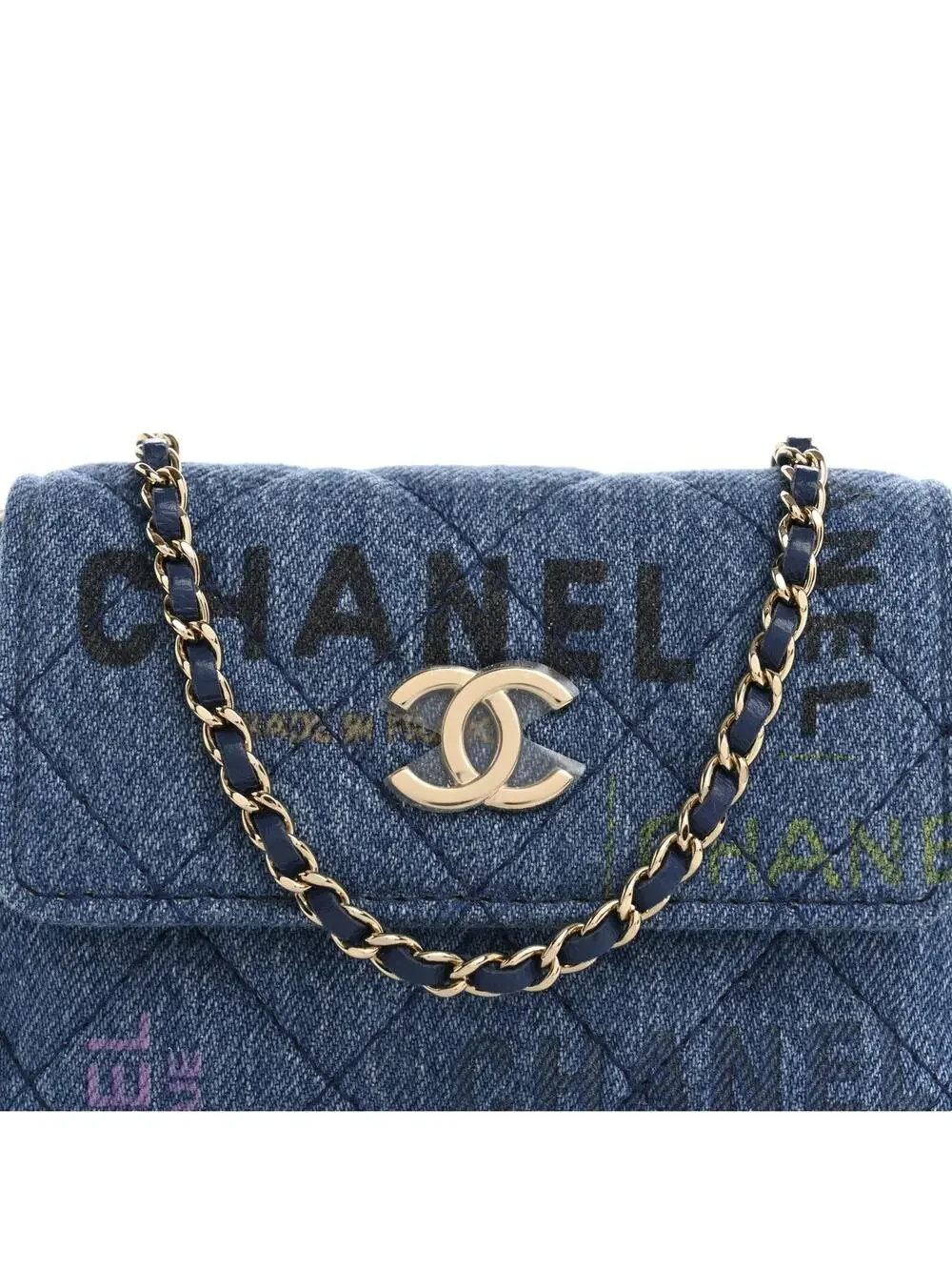 Chanel Denim Quilted Mood Clutch With #360724C19B